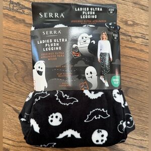Serra Women’s Black Halloween Ultra Plush Leggings NWT Size Medium
